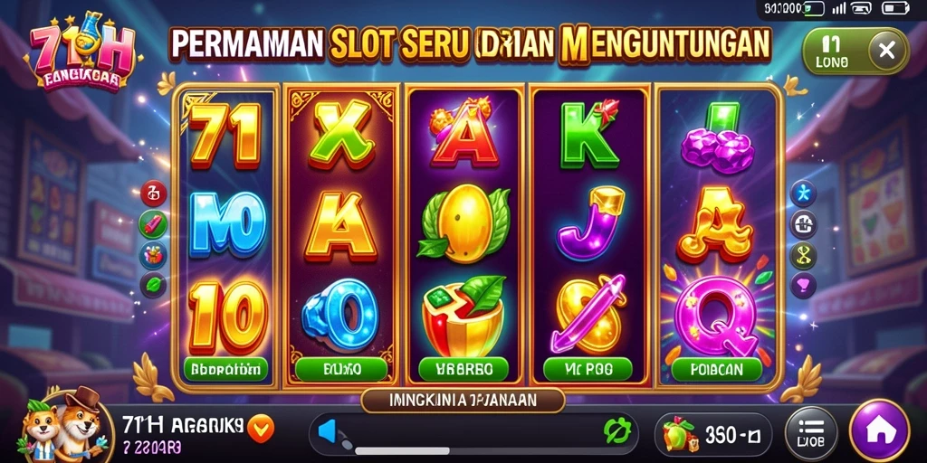Tampilan menarik dari gameplay Slot 71H yang seru.