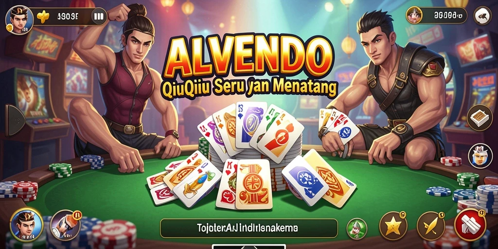 Tampilan menarik dari gameplay QiuQiu di ALVENDO.