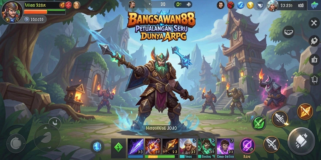 Screenshot gameplay <strong>BANGSAWAN88</strong> yang menampilkan pertarungan seru.