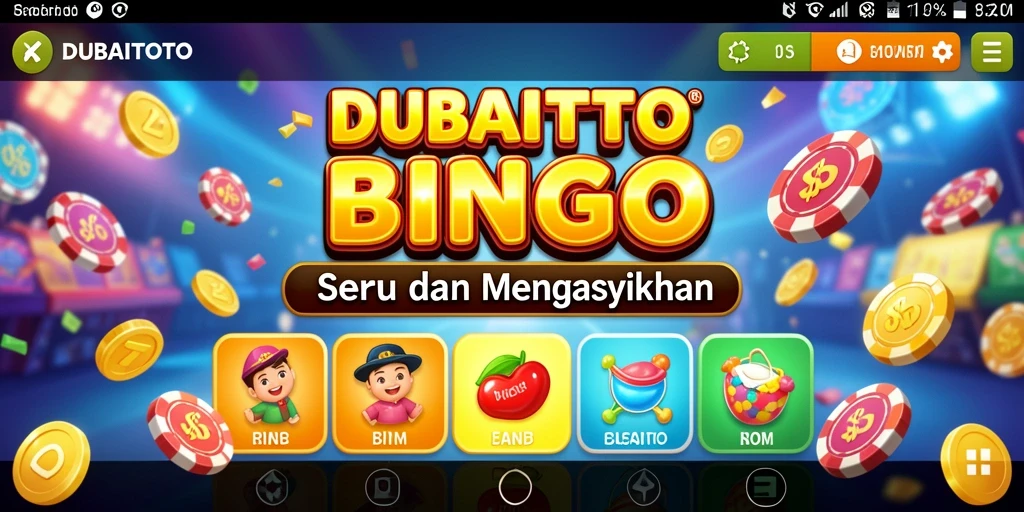 Tampilan seru gameplay Bingo di DUBAITOTO.