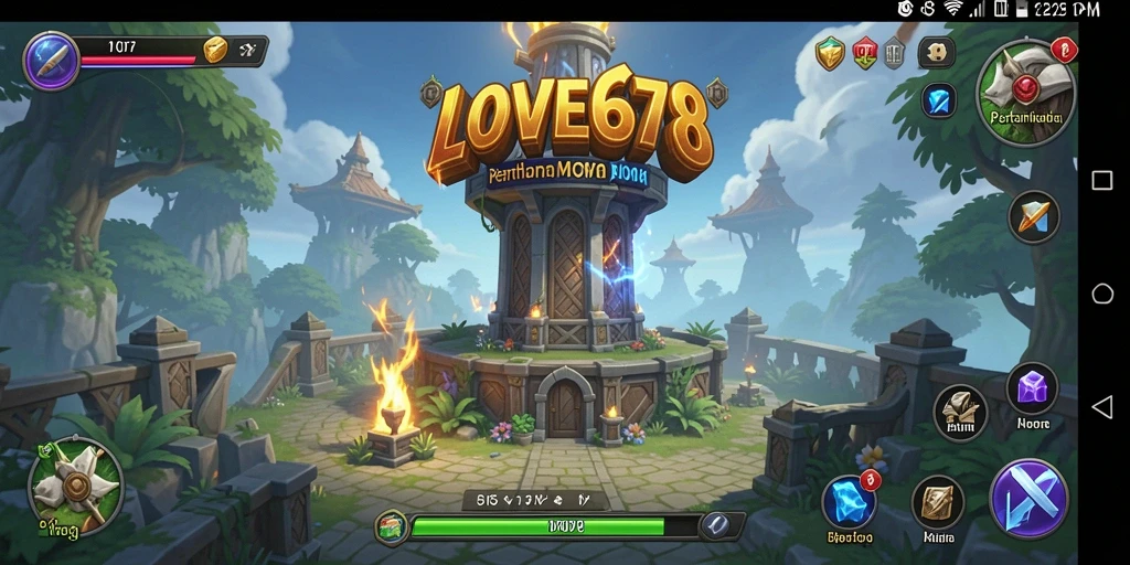 Tampilan menakjubkan dari gameplay Tower Defense yang menegangkan.
