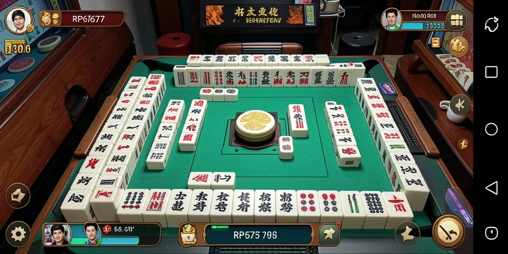 Screenshot permainan Mahjong yang menarik dan penuh aksi.