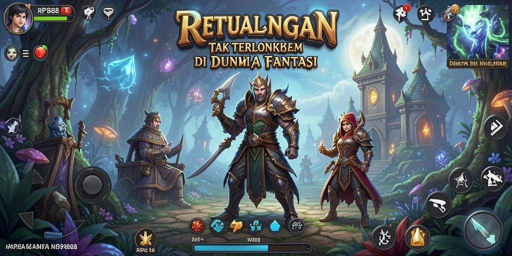 Screenshot RP888 menampilkan karakter utama dalam misi petualangan yang menegangkan.