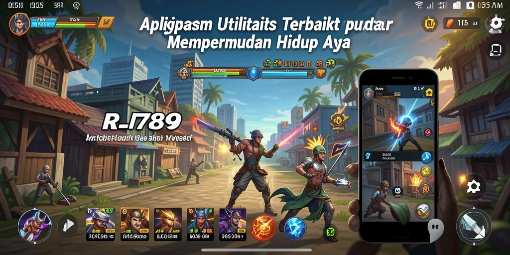 Tampilan screenshot utama RR789 menampilkan antarmuka aplikasi Utility yang menarik dan fungsional.