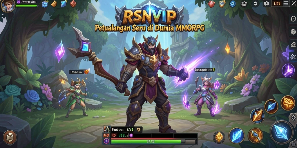 Tampilan gameplay RSNVIP yang seru dan menantang dalam dunia MMORPG.