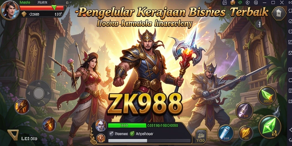 Tampilan gameplay ZK988 yang menarik dengan elemen Tycoon.
